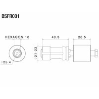 Rizoma Adapter für Sguardo mit Lenkerendenspiegeln