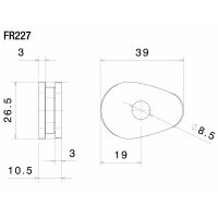 Rizoma Blinkeradapter für OEM-Kennzeichenhalter