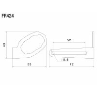 Rizoma Adapter OEM-Blinker für Kennzeichenhalter Fox