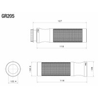 Rizoma Griffe SPORT TMAX Ø 22mm