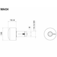 Rizoma Universaladapter PRO für Lenkerspiegel