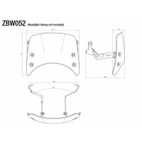 Rizoma Adapter Niedriges Windschild