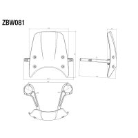 Rizoma Windschild + Halter