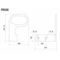 Rizoma Adapter OEM-Blinker für Kennzeichenhalter Fox