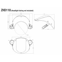 Rizoma Windschild Montagesatz ZHD091