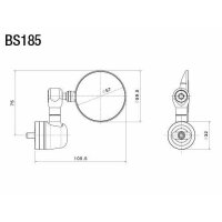 Rizoma Spiegel SPY-R Ø 57 mm