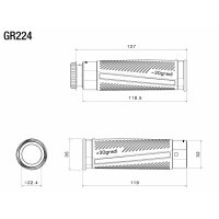 Rizoma Griffe 30 GRADI Ø 22 mm