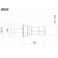 Rizoma Spiegel-Adapter für SPY-R Lenkerendenspiegel