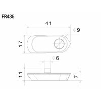 Rizoma Blinkeradapter für OEM-Kennzeichenhalter