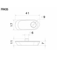 Rizoma Blinkeradapter für OEM-Kennzeichenhalter