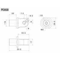 Rizoma Montagesatz Fußrasten (Ø 18 mm)