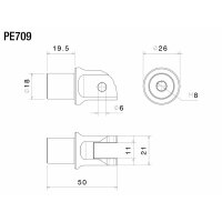 Rizoma Montagesatz Fußrasten (Ø 18 mm)