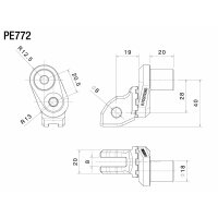 Rizoma Exzentrisch verstellbare Fußrastenadapter (Ø 18 mm)