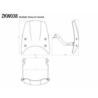 Rizoma Montagesatz für Windschild