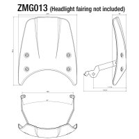 Rizoma Montagesatz für Windschild (CF010)