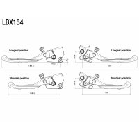 Rizoma Adjustable Plus Bremshebel Kit